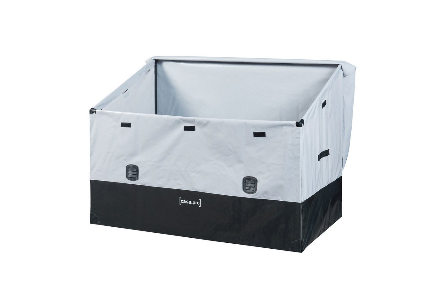 casa.pro Auflagenbox, mit Plane »Alanno« Stahl 147 x 86 x 109 cm Grau / Schwarz – Bild 5 von 5
