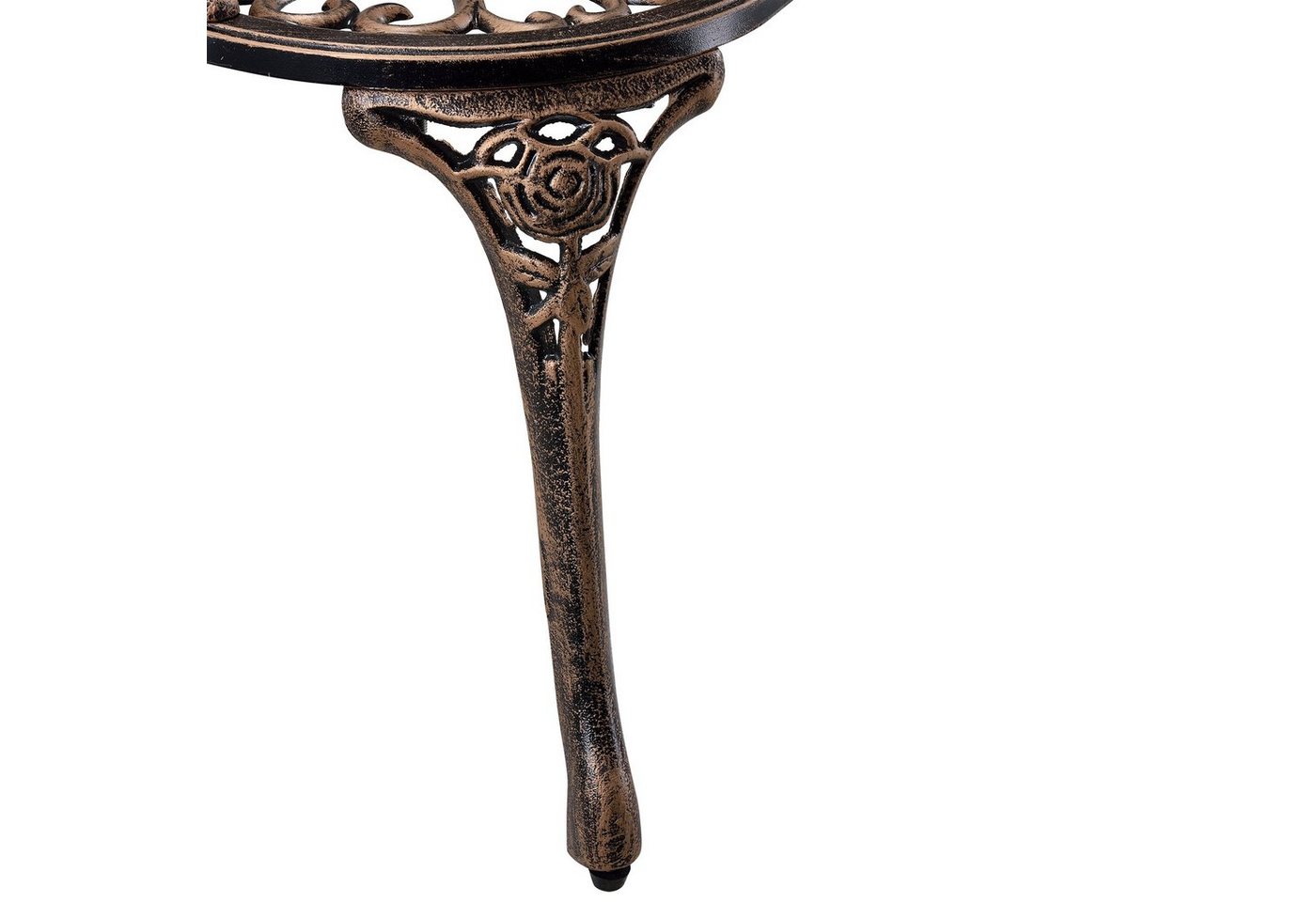 casa.pro Gartenbank, »Monfalcone« Eisenbank 99x54x78cm Gusseisen Bronzenfarbe – Bild 5 von 5
