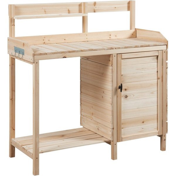 casa.pro Pflanztisch, »Alessano« mit Schrank 110 x 107 x 46 cm Tannenholz