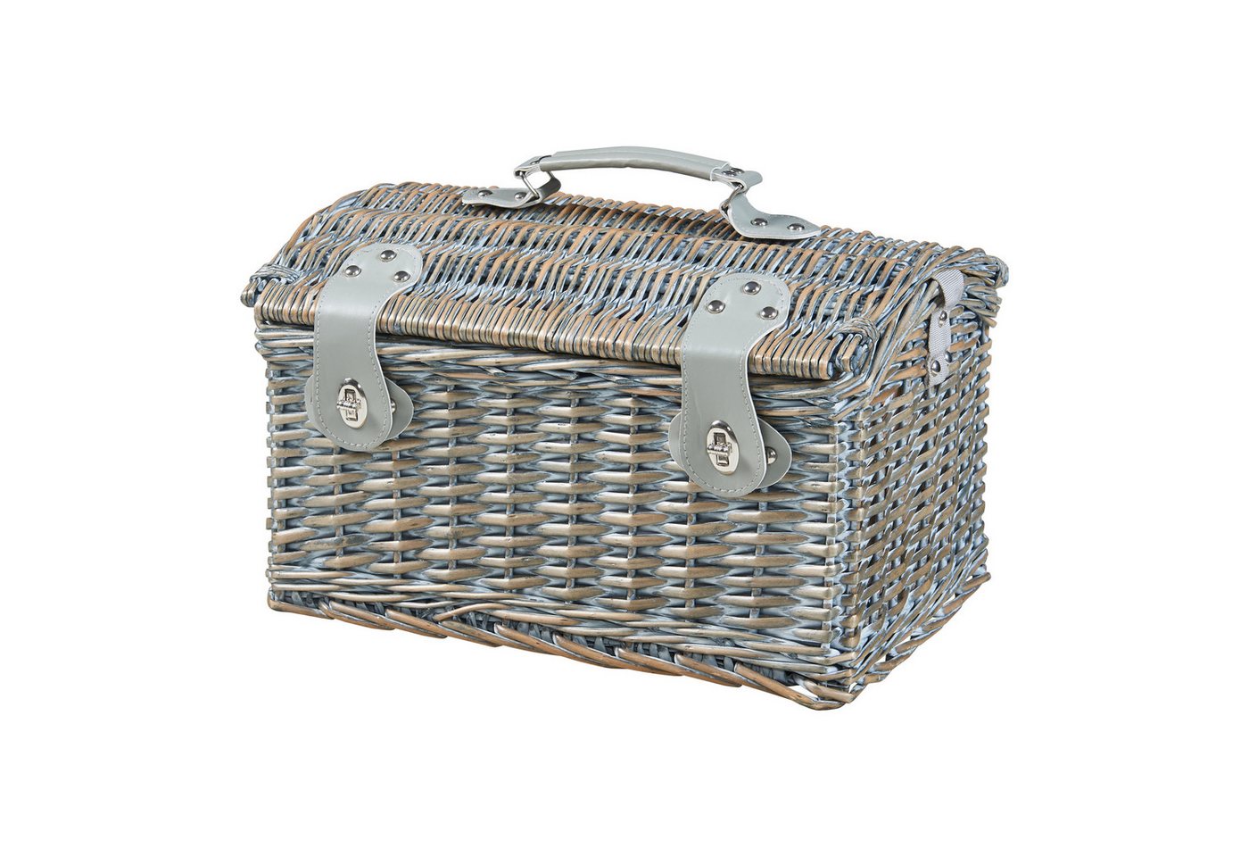 casa.pro Picknickkorb (Komplett-Set), »Folldal« mit Isoliertasche für 2 Personen 40x28x25 cm Lila / Beige – Bild 5 von 5