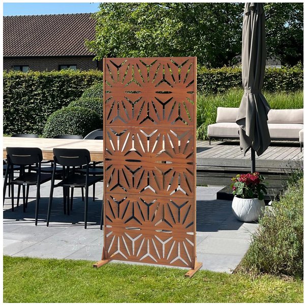 casa.pro Raumteiler, »Kilsturd« Trennwand Cortenstahl 180 x 90 cm