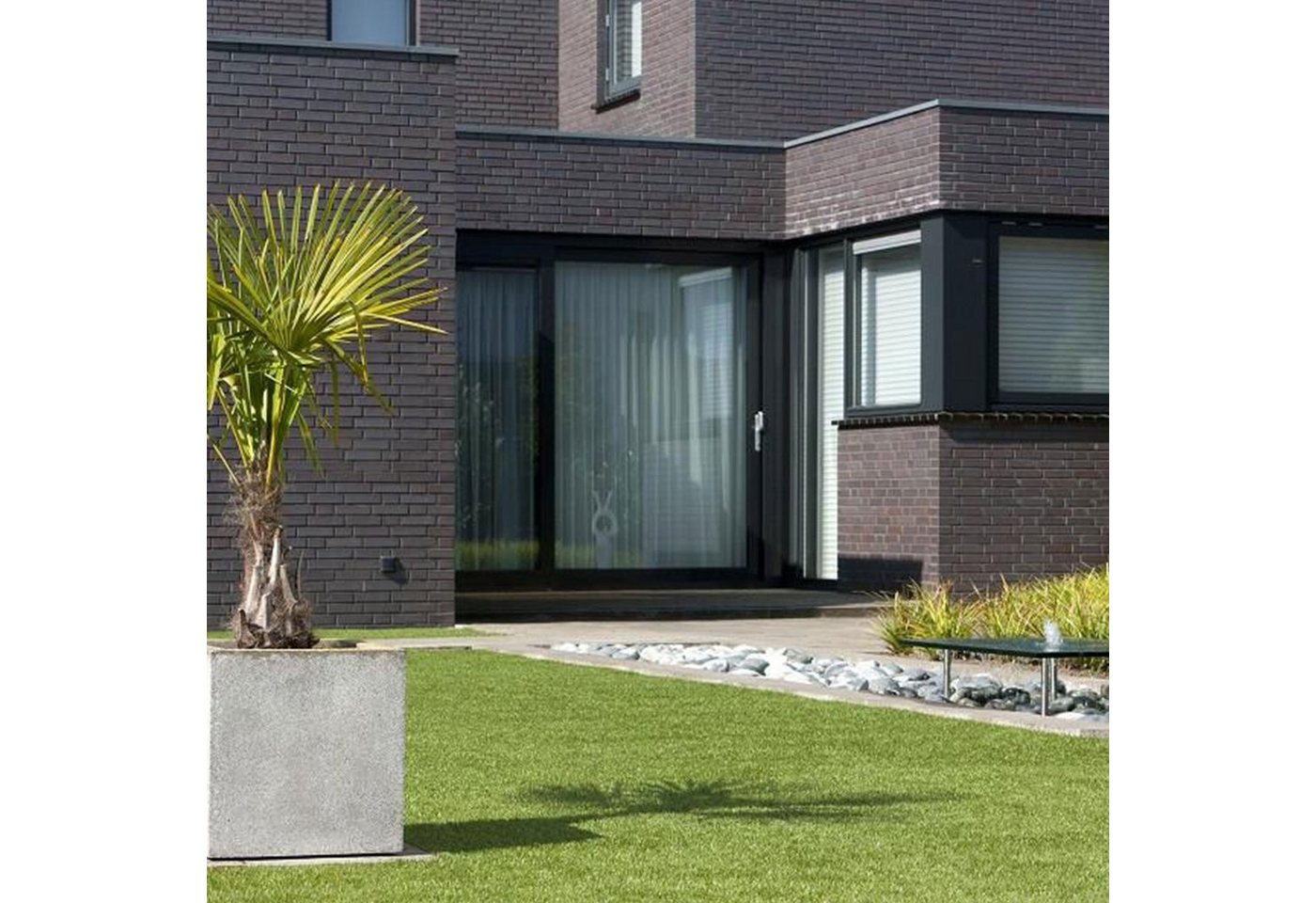 casa pura Kunstrasen Windsor, Rasenteppich erhältlich in vielen Größen, Rasen, Rechteckig, Höhe: 25 mm – Bild 2 von 4
