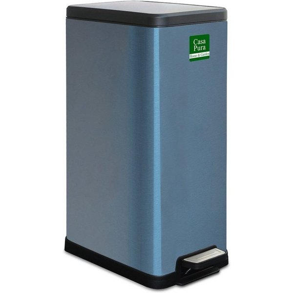 casa pura Mülleimer Zack, Abfalleimer erhältlich in 3 Farben & 2 Größen, Edelstahl, Mit Absenkautomatik