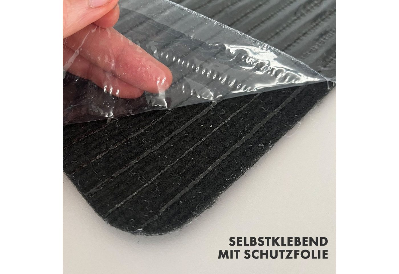 casa pura Stufenmatte Leipzig, Erhältlich in 5 Farben, Treppenschoner, halbrund, Höhe: 4.4 mm – Bild 5 von 5