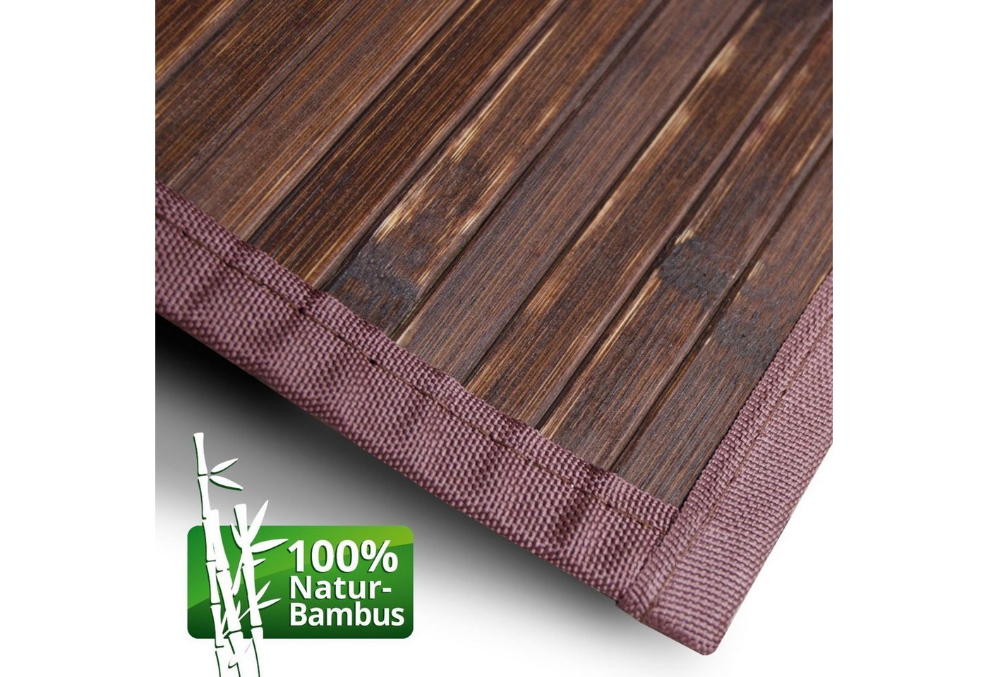 casa pura Teppich Oak, Erhältlich in 7 Größen, Badematte, rutschfest & pflegeleicht, rechteckig, Bambus – Bild 3 von 5