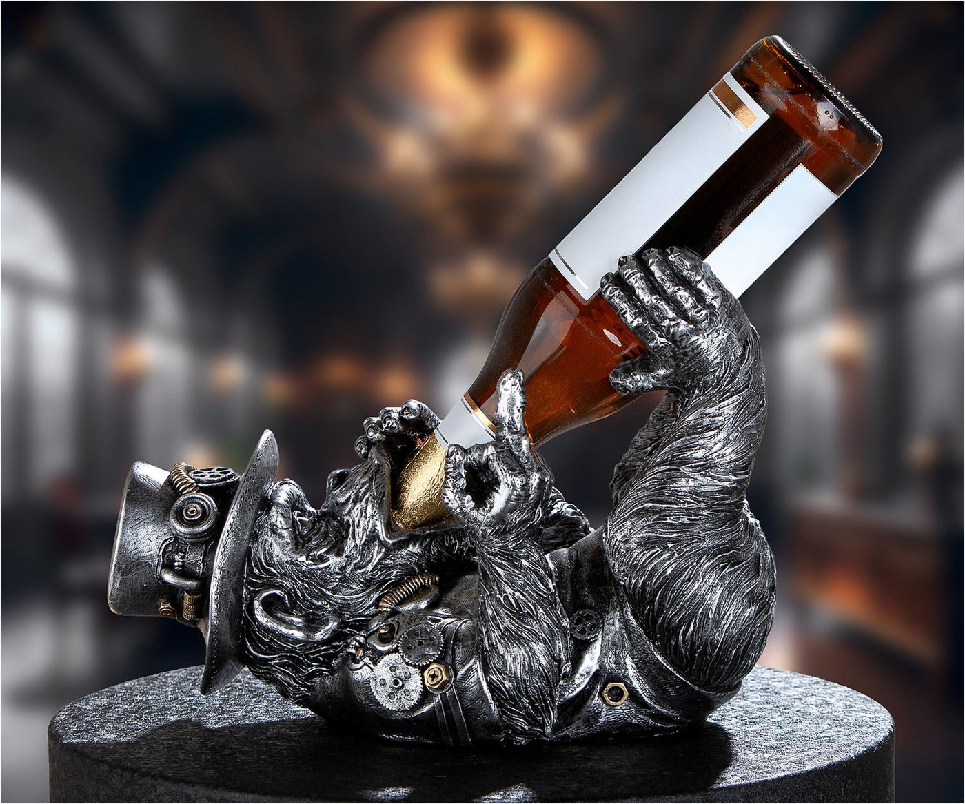 Casablanca by Gilde Flaschenhalter Flaschenhalter Affe Steampunk Monkey – Bild 3 von 5
