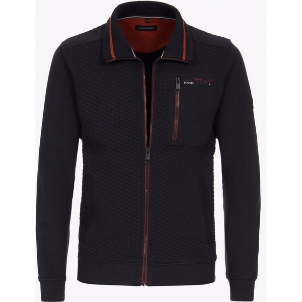 CASAMODA Sweatjacke farbige Reißverschlüsse