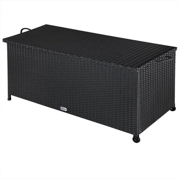Casaria Auflagenbox, Innenplane, Rollen, Haltegriffe, Gasdruckfedern