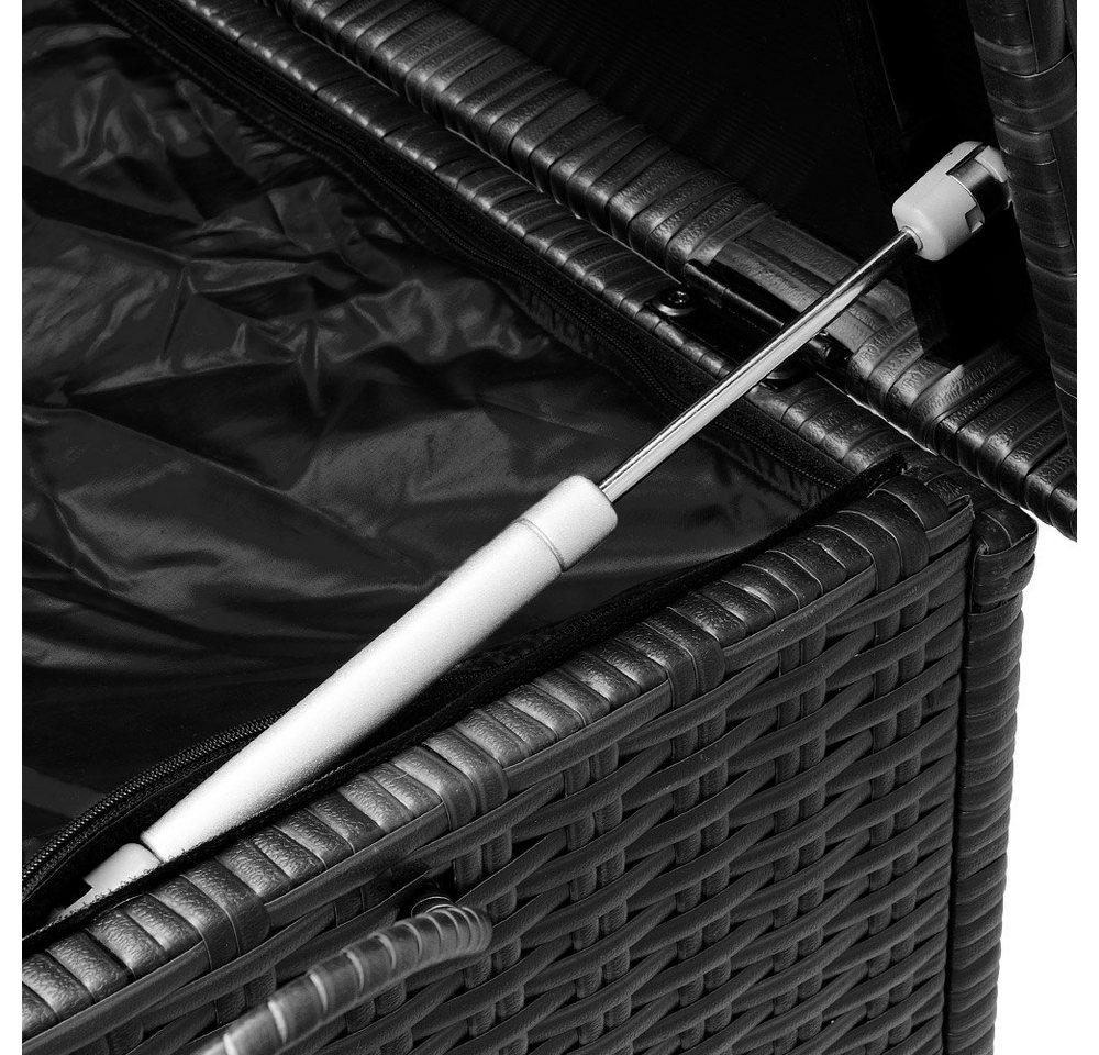 Casaria Auflagenbox, Innenplane, Rollen, Haltegriffe, Gasdruckfedern – Bild 5 von 5