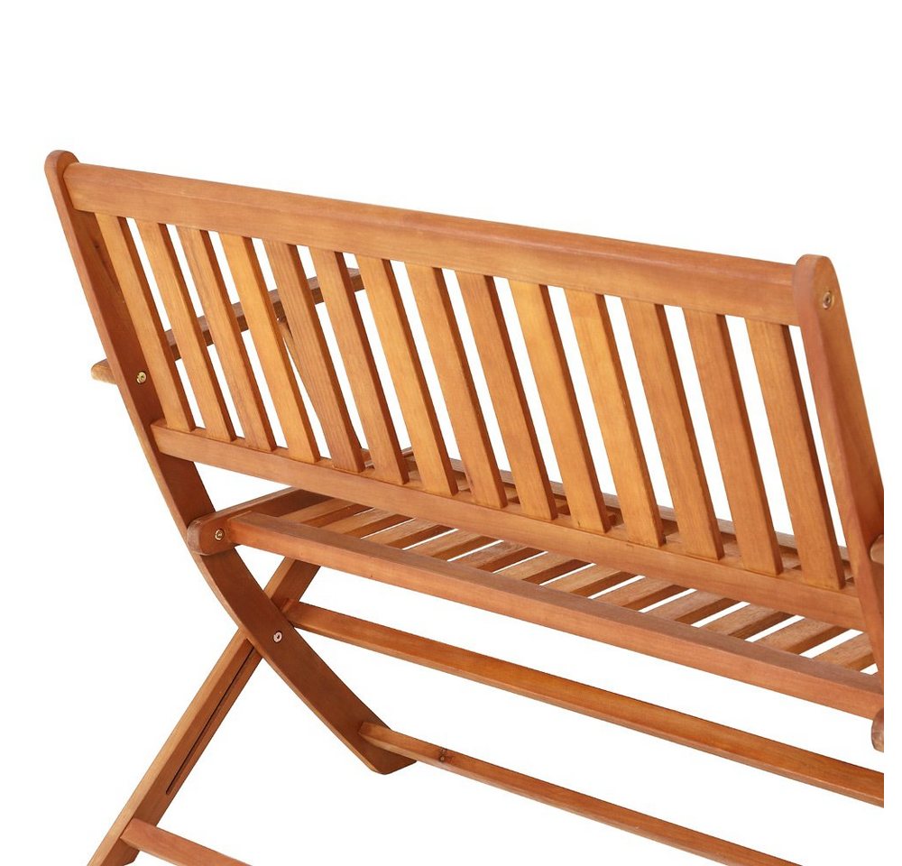 Casaria Gartenbank, Wetterfest Holz Klappbar FSC®-zertifiziert Garten Eukalyptus – Bild 5 von 5