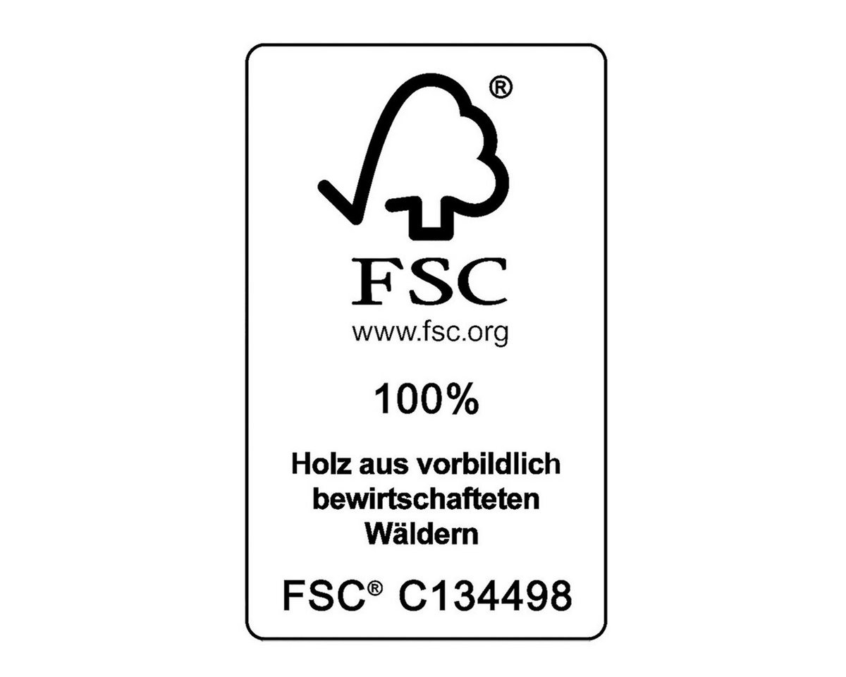 Casaria Schuhbank (1-St), mit Sitzfläche 50x46x33cm 160kg Belastbarkeit 3 Ebenen Akazie Holz – Bild 3 von 5