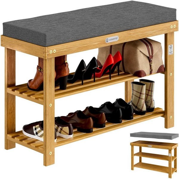 Casaria Schuhbank, CASARIA® Schuhbank mit Sitzfläche 70x33x48cm