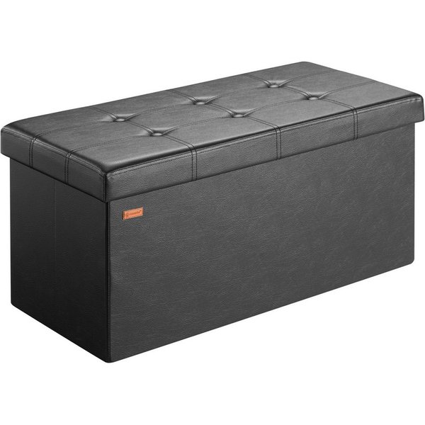 Casaria Sitzbank (1-St), mit Stauraum 80x40x40cm Faltbar 100 L Gepolstert Deckel Kunstleder