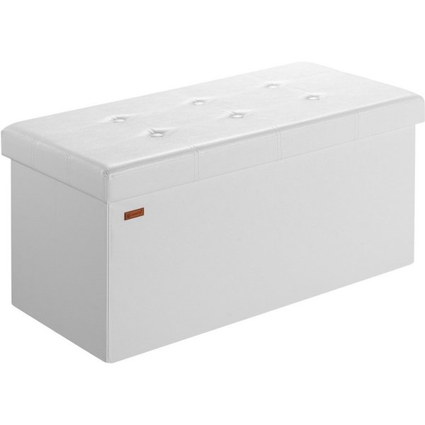 Casaria Sitzbank (1-St), mit Stauraum 80x40x40cm Faltbar 100 L Gepolstert Deckel Kunstleder