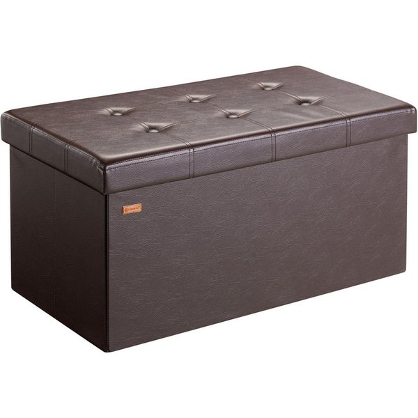 Casaria Sitzbank (1-St), mit Stauraum 80x40x40cm Faltbar 100 L Gepolstert Deckel Kunstleder