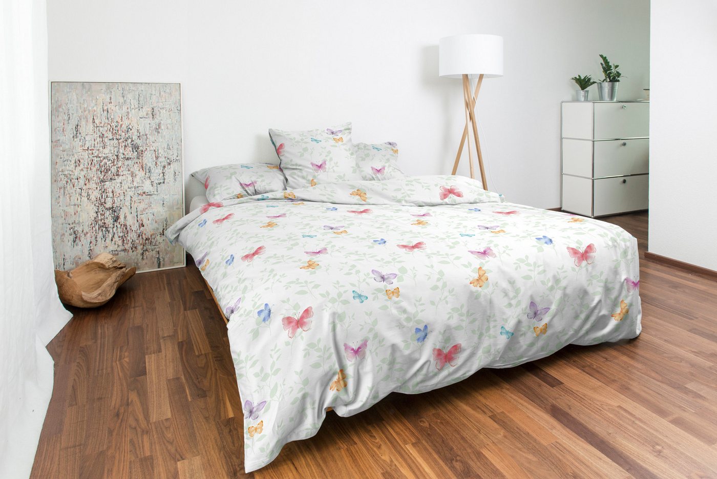 CASATEX Bettwäsche Alara, Satin, 2 teilig, zauberhaft und frühlingsfrisch – Bild 2 von 4