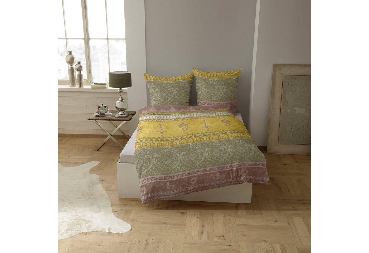 CASATEX Bettwäsche Indi, Biber, 2 teilig, romantisch, orientalisch, weich und gemütlich – Bild 2 von 4