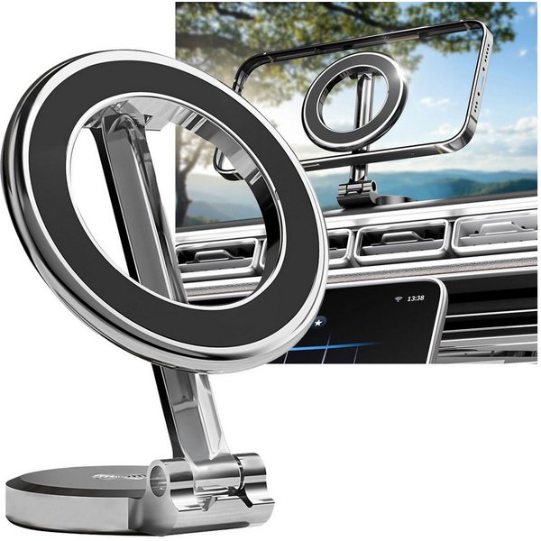 Casativo Handy-Halterung Robuste Auto Smartphone-Halterung MagSafe komp, 360° drehbar, (1-tlg., einfache Montage, Magnethalterung für iPhone 16,15,14,13,12)
