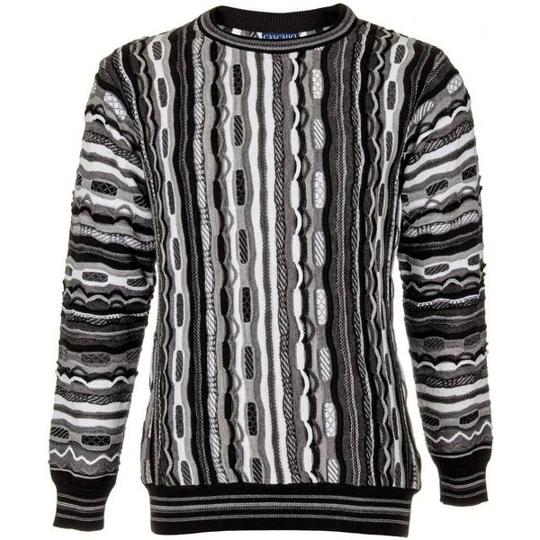 Cascallo Strickpullover Giovanni - Gestrickter Luxus Designer Rundhals-Pullover Regular Fit (1-tlg)