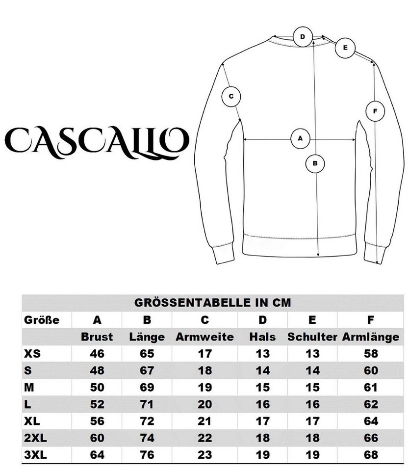 Cascallo Strickpullover Marcello - Gestrickter Luxus Designer Rundhals-Pullover Regular Fit (1-tlg) 3D Optik – Bild 5 von 5