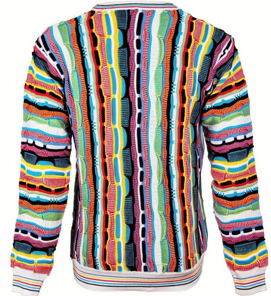 Cascallo Strickpullover Nicky - Gestrickter Luxus Designer Rundhals-Pullover Regular Fit (1-tlg) 3D Optik – Bild 2 von 5