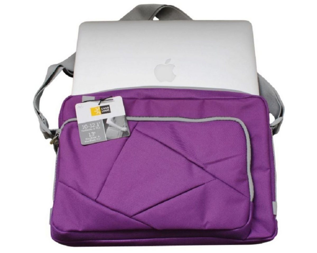 Case Logic Laptoptasche Notebook-Tasche Laptop Schutz-Hülle Lila (Tasche), passend für 12" 13" 13,3" 13,5" 13,6" 13,8" 14" 14,2" Notebook MacBook – Bild 5 von 5
