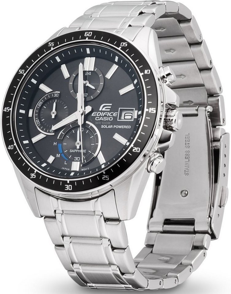 CASIO EDIFICE Chronograph EFS-S510D-1AVUEF, Solaruhr, Armbanduhr, Herrenuhr, Saphirglas, Edelstahlarmband – Bild 2 von 5