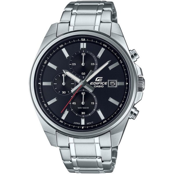 CASIO EDIFICE Chronograph EFV-610D-1AVUEF, Quarzuhr, Armbanduhr,Herrenuhr, Edelstahlarmband,bis 10bar wasserdicht