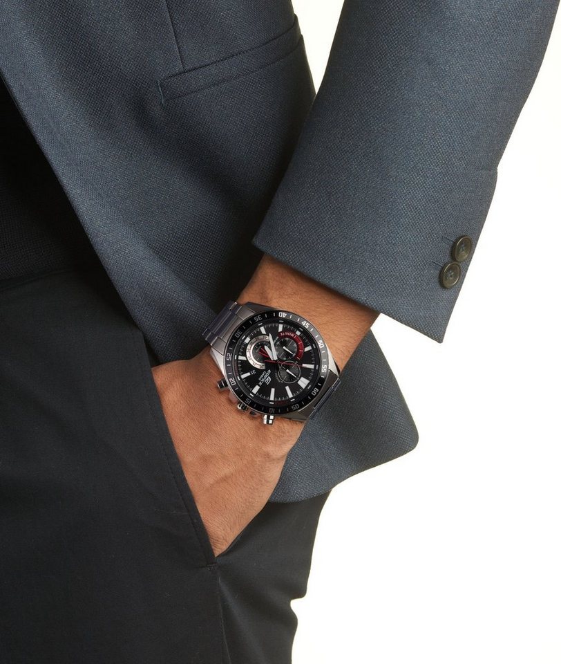 CASIO EDIFICE Chronograph EFV-620D-1A4VUEF, Quarzuhr, Armbanduhr,Herrenuhr, Edelstahlarmband,bis 10bar wasserdicht – Bild 4 von 4