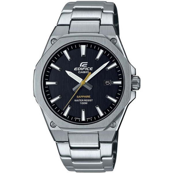 CASIO EDIFICE Quarzuhr EFR-S108D-1AVUEF, Armbanduhr,Herrenuhr,bis 10bar wasserdicht,Saphirglas,Edelstahlarmband
