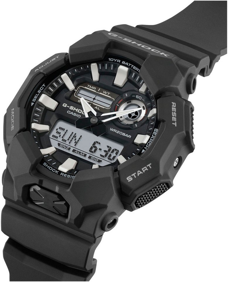 CASIO G-SHOCK Chronograph GA-010-1AER, Quarzuhr, Armbanduhr,Herrenuhr, digital,Resinband, bis 20 bar wasserd. – Bild 2 von 5