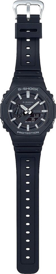 CASIO G-SHOCK Chronograph GA-2100-1AER, Quarzuhr,Armbanduhr,Herrenuhr, digital,bis 20bar wasserd. Resinarmband – Bild 4 von 4