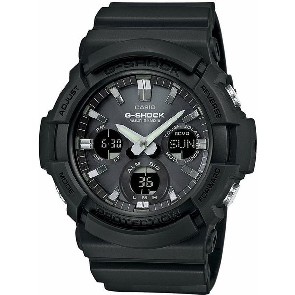 CASIO G-SHOCK Funkchronograph GAW-100B-1AER, Quarzuhr,Armbanduhr,Herrenuhr,Weltzeit, bis 20bar wasserd.Resinarmband