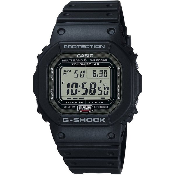 CASIO G-SHOCK Funkchronograph GW-5000U-1ER, Solaruhr,Armbanduhr,Herrenuhr,digital,bis 20 bar wasserd.Resinarmband