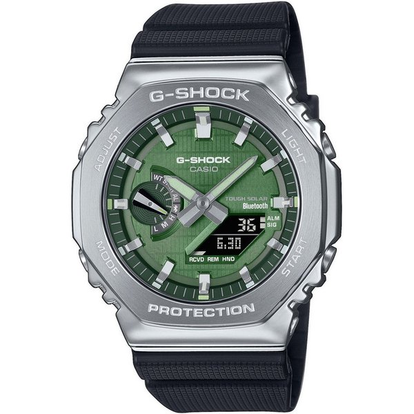 CASIO G-SHOCK GBM-2100A Smartwatch, Armbanduhr, Herrenuhr, Bluetooth, Resinarmband,Weltzeit, Phone Finder