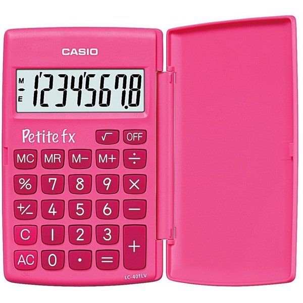 CASIO Taschenrechner Petite FX, mit Schutzklappe und großem Display