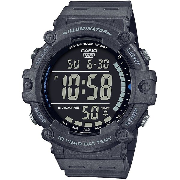 CASIO TIMELESS COLLECTION Chronograph AE-1500WH-8BVEF, Quarzuhr, Armbanduhr, Herrenuhr, Digitaluhr, bis 10 bar wasserdicht