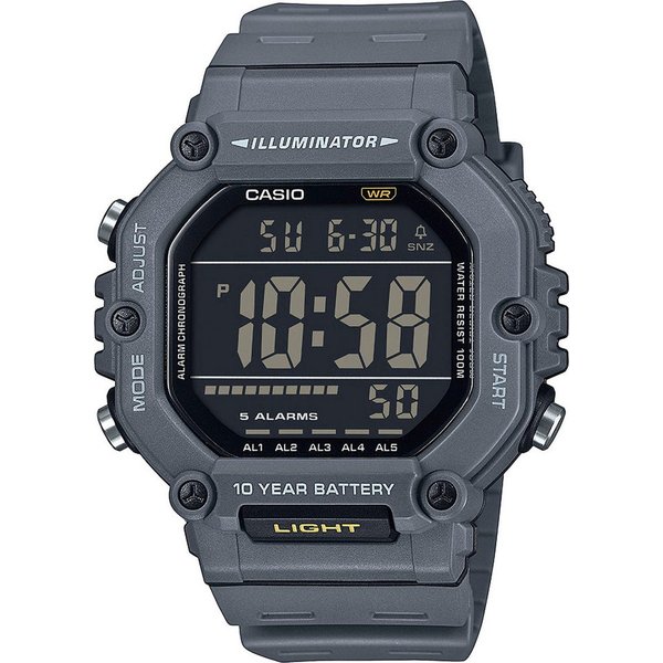 CASIO TIMELESS COLLECTION Chronograph AE-1600H-8BVEF, Quarzuhr, Armbanduhr, Herrenuhr, Digitaluhr, bis 10 bar wasserdicht