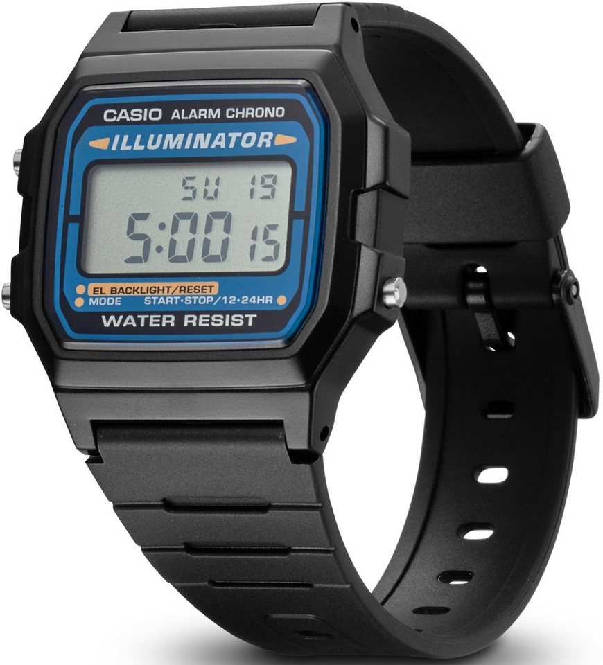 CASIO TIMELESS COLLECTION Chronograph F-105W-1AWYEF, Quarzuhr, Armbanduhr,Herren,Damen,Jugendliche,Digitaluhr, Resinarmband – Bild 2 von 5