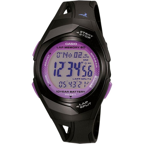 CASIO TIMELESS COLLECTION Chronograph STR-300-1CEG, Quarzuhr, Armbanduhr, Damenuhr, Jugendliche, Digitaluhr