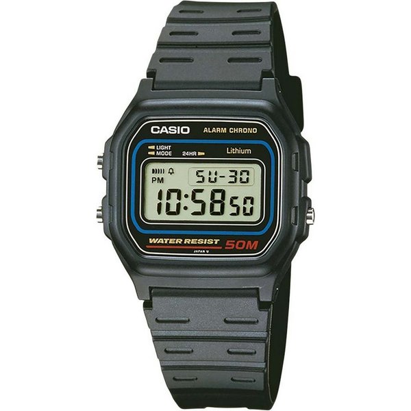 CASIO TIMELESS COLLECTION Chronograph W-59-1VQES, Quarzuhr, Armbanduhr, Damen, Herren, digital, Stoppfunktion