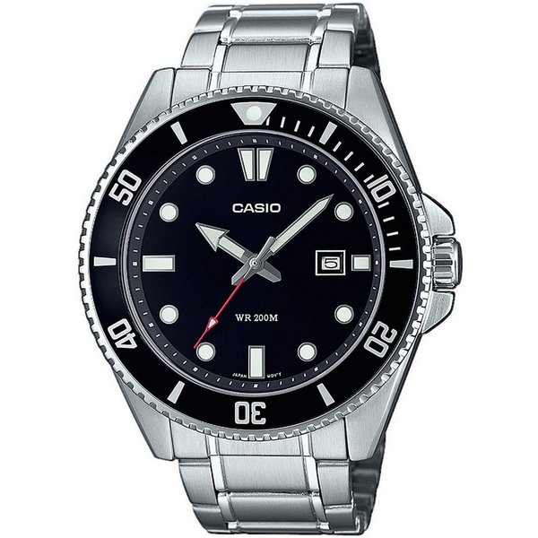 CASIO TIMELESS COLLECTION Quarzuhr MDV-107D-1A1VEF, Armbanduhr, Herrenuhr, bis 20 bar wasserdicht, Datum