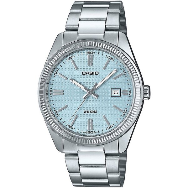 CASIO TIMELESS COLLECTION Quarzuhr MTP-1302PE-2AVEF, Armbanduhr, Damenuhr, Herrenuhr, Edelstahlarmband, analog, Tag