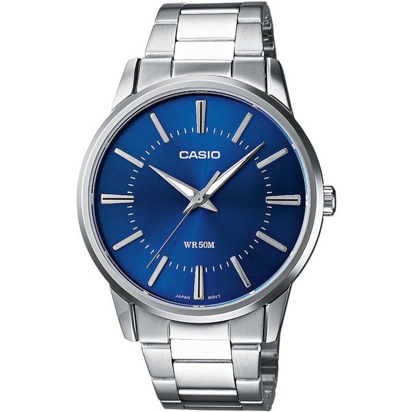 CASIO TIMELESS COLLECTION Quarzuhr MTP-1303PD-2AVEG, Armbanduhr, Herrenuhr, Damenuhr, analog, Neo-Display, Edelstahlarmband