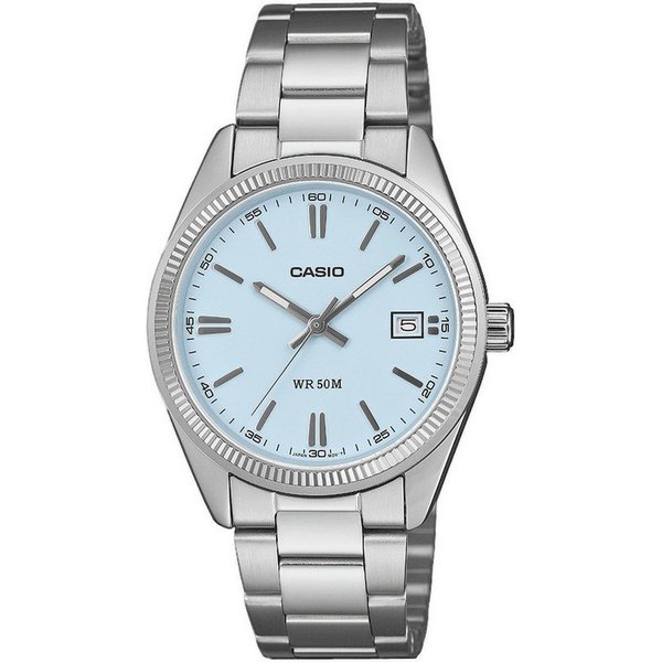 CASIO TIMELESS COLLECTION Quarzuhr UTP-1302PD-2A2VEF, Armbanduhr, Damenuhr, Herrenuhr, Edelstahlarmband, analog, Tag
