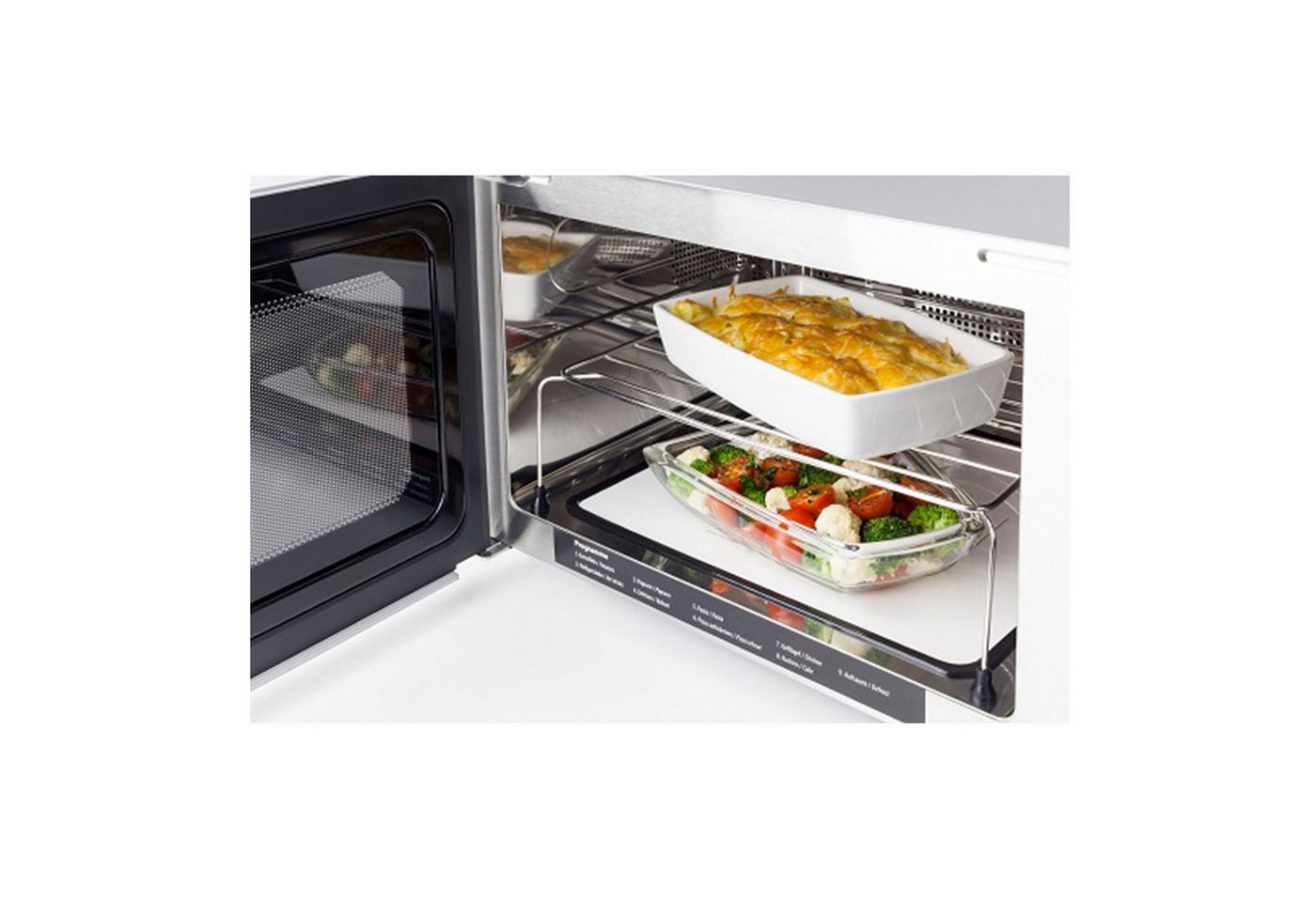 Caso Mikrowelle 3371 MCG 30 Ceramic Chef, Grill, Mikrowelle, Heißluft, 30 l, Mit Grill-Rost garen auf 2 Ebenen – Bild 3 von 5
