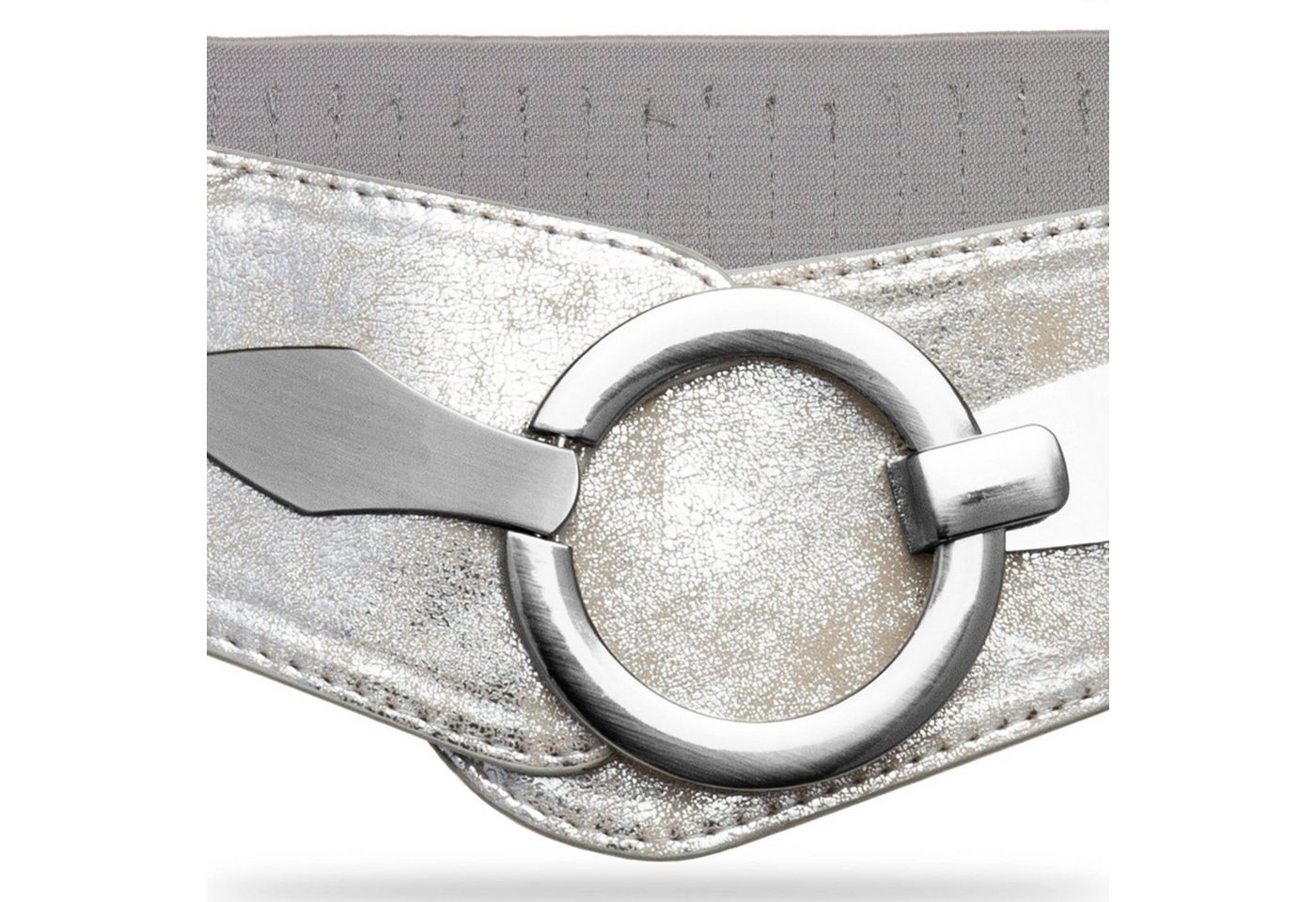 Caspar Taillengürtel GU300 Damen elastischer breiter Stretch Gürtel – Bild 3 von 5