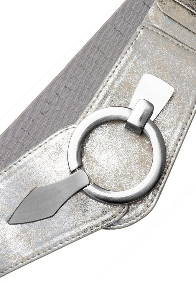 Caspar Taillengürtel GU300 Damen elastischer breiter Stretch Gürtel – Bild 4 von 5