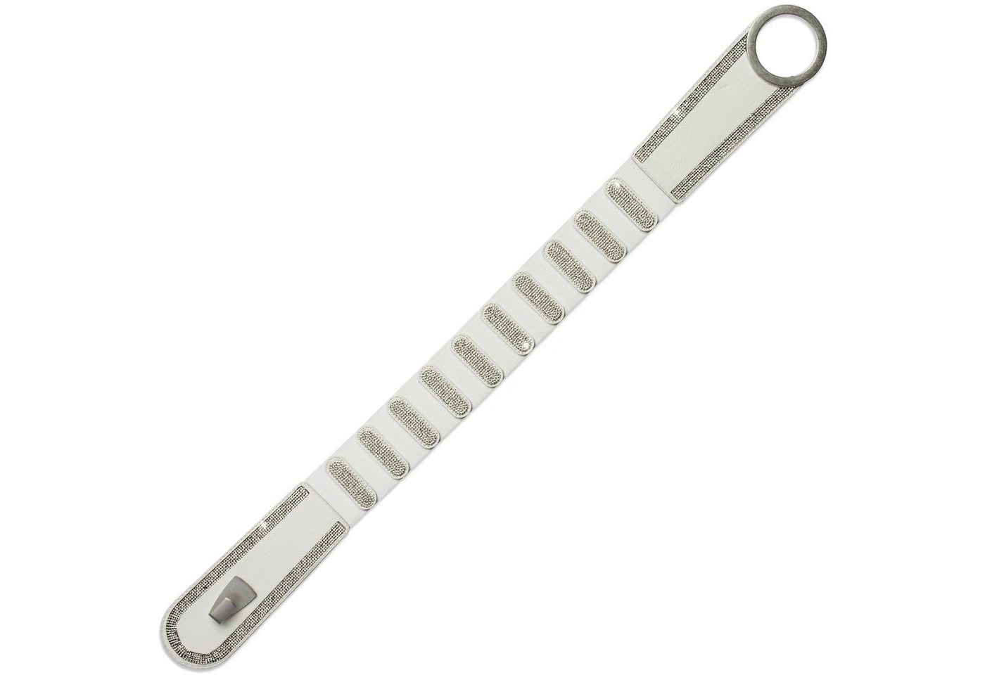 Caspar Taillengürtel GU315 Damen elastischer breiter Glitzer Strass Gürtel – Bild 3 von 4