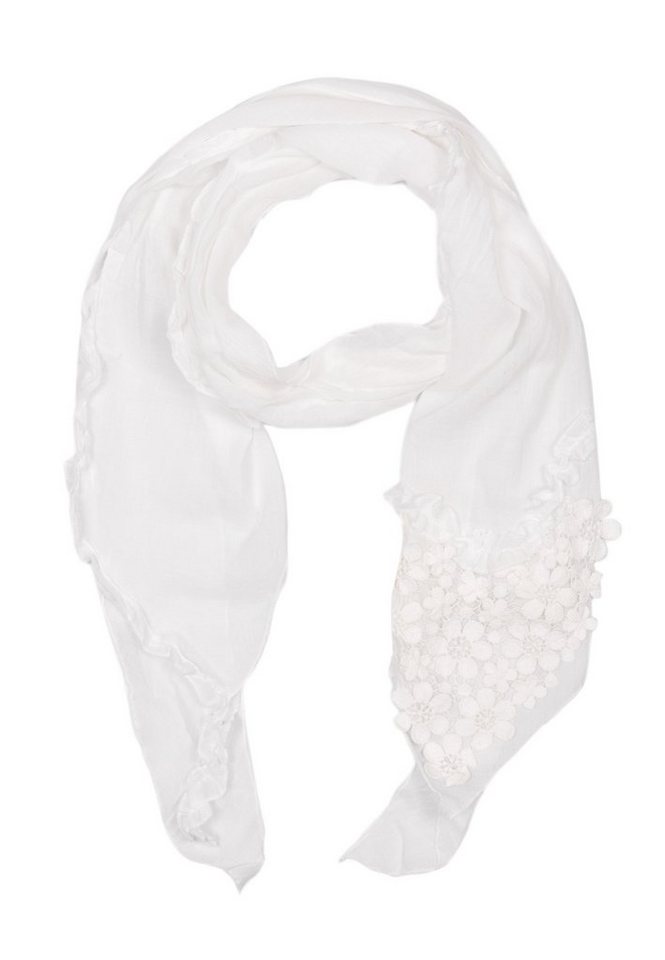 Cassandra Accessoires Schal Romantik, (2er-Set), mit verspielten Blumendetails – Bild 2 von 5